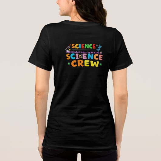 Science Crew – Experiment Fail Learn Repeat Tri-Blend Shirt (Rückseite)