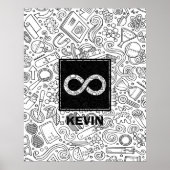 Science Custom Monogram - Infinity Symbol Poster (Vorne)