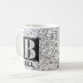 Science Custom Monogram - Letter B Coffee Tasse (Vorderseite Links)
