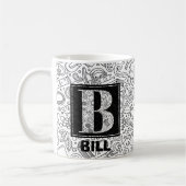 Science Custom Monogram - Letter B Coffee Tasse (Links)