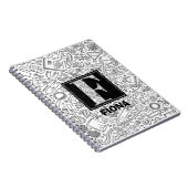 Science Custom Monogram - Letter F Notebook Notizblock (Rechte Seite)