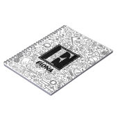 Science Custom Monogram - Letter F Notebook Notizblock (Linke Seite)