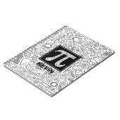 Science Custom Monogram - Pi Symbol Notebook Notizblock (Linke Seite)