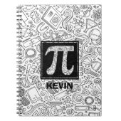 Science Custom Monogram - Pi Symbol Notebook Notizblock (Vorderseite)