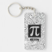 Science Custom Monogram - Pi-Symbol Schlüsselanhänger (Vorderseite)