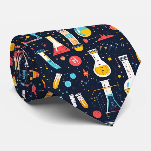 Science Custom Necktie Krawatte (Gerollt)