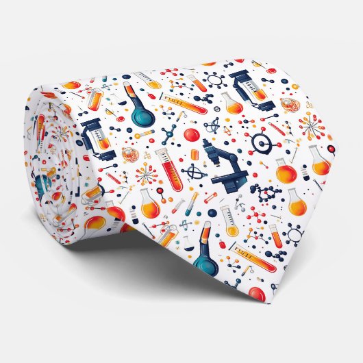 Science Custom Necktie Krawatte (Gerollt)