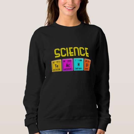 Science Day Biology Teacher Microscope Beaker Scie Sweatshirt (Vorderseite)