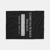 Science Degree Abschluss Fleecedecke (Vorderseite (Horizontal))