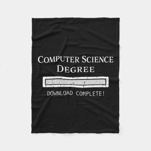 Science Degree Abschluss Fleecedecke (Vorderseite)