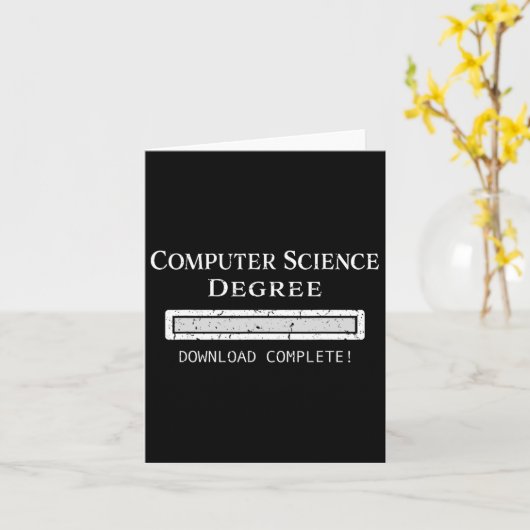 Science Degree Abschluss Karte (Gelbe Blume)