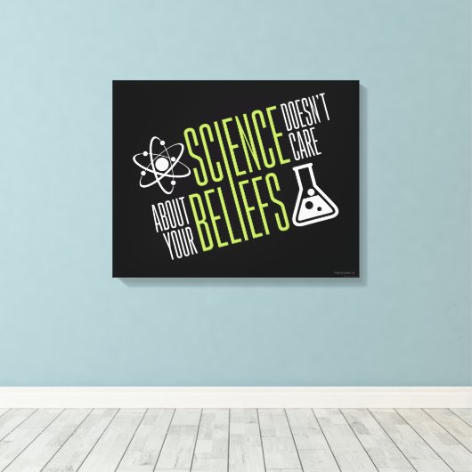 Science Doesn’t Care Leinwanddruck (Insitu (Holzboden))
