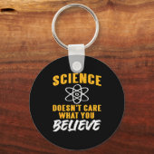 Science Doesn't Care What You Believe Atom Graphic Schlüsselanhänger (Vorderseite)