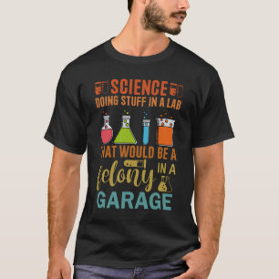 Science Doff Stuff Labrador Funny Chemist Science  T-Shirt