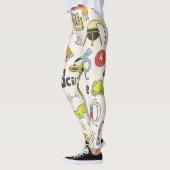 Science Doodles: HandGezeichnet Set in der Schule. Leggings (Links)