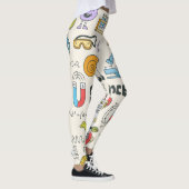 Science Doodles: HandGezeichnet Set in der Schule. Leggings (Rechts)