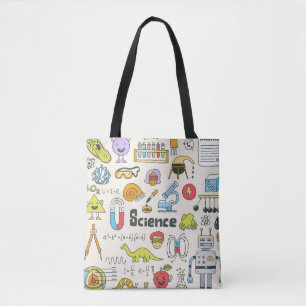 Science Doodles: HandGezeichnet Set in der Schule. Tasche