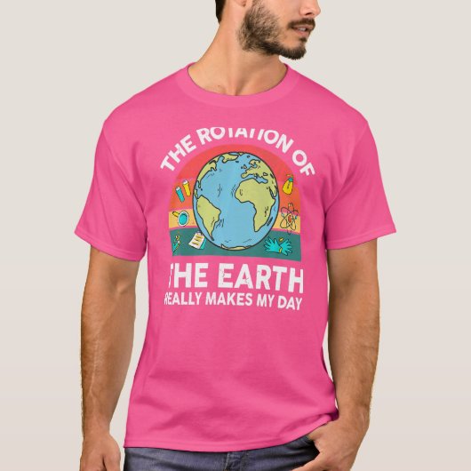 Science Earth Rotation macht den STEM Space Tee me (Vorderseite)
