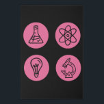 Science Elements Items Künstlicher Leinwanddruck<br><div class="desc">Cool Science Design featuring several science related elements. A perfect match for every scientist,  science student,  science teacher and science lover.</div>