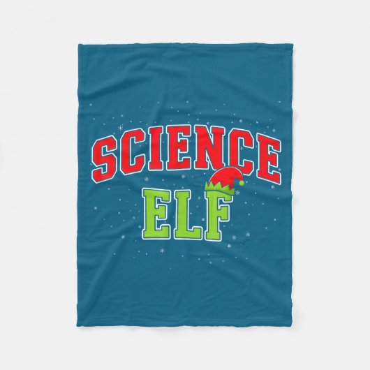 Science Elf Christmas Family Matching Group Xmas S Fleecedecke (Vorderseite)