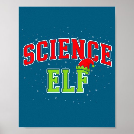 Science Elf Christmas Family Matching Group Xmas S Poster (Vorne)