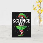 Science Elf Christmas Girls Women Elf Squad Xmas F Karte (Gelbe Blume)