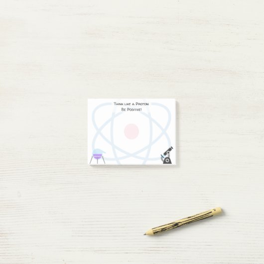 Science Emojis | Benutzerdefinierter Text Post-it Klebezettel (Auf Schreibtisch)