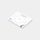 Science Emojis | Benutzerdefinierter Text Post-it Klebezettel (angewinkelt)