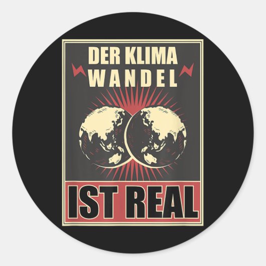 Science Environmental Protection Nerd Science Clim Runder Aufkleber (Vorderseite)