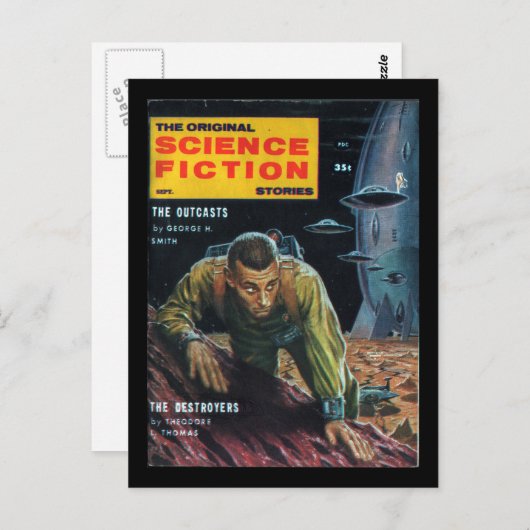 Science Fiction - 1958.09_Pulp Art Postkarte (Vorne/Hinten)