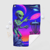 Science Fiction Alien Golf Handtuch (Insitu)
