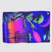 Science Fiction Alien Golf Handtuch (Horizontal)