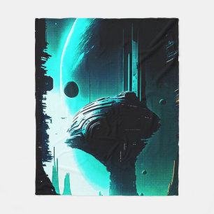 Science Fiction Alien Landschaft 103 Fleecedecke