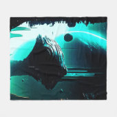 Science Fiction Alien Landschaft 103 Fleecedecke (Vorderseite (Horizontal))