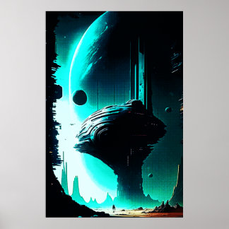 Science Fiction Alien Landschaft 103 Poster