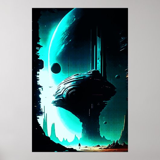 Science Fiction Alien Landschaft 103 Poster (Vorne)