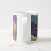 Science Fiction Alien Tripod Angriff! Jumbo-Tasse (Rückseite)