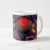 Science Fiction Alien Tripod Angriff! Jumbo-Tasse (Vorderseite Rechts)