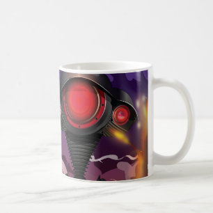 Science-Fiction-Alien-Tripod-Angriff! Kaffeetasse