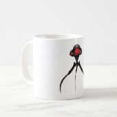 Science Fiction Alien Tripod Angriff! Kaffeetasse (Vorderseite Links)