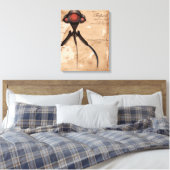 Science Fiction Alien Tripod Angriff! Leinwanddruck (Insitu (Schlafzimmer))