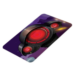 Science Fiction Alien Tripod Angriff! Magnet
