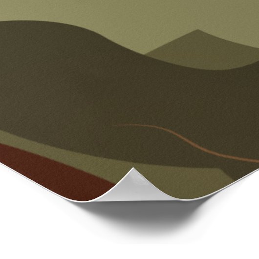 Science Fiction Alien Tripod Angriff! Poster (Ecke)