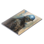 Science Fiction Alien Wear Helmet Mask Notizblock (Linke Seite)