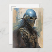 Science Fiction Alien Wear Helmet Mask Postkarte (Vorne/Hinten)