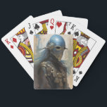 Science Fiction Alien Wear Helmet Mask Spielkarten<br><div class="desc">Fantasy Art Produkte von The Lunarium.</div>