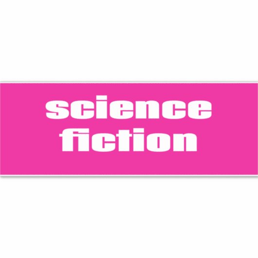 Science Fiction Aufkleber (Vorderseite)