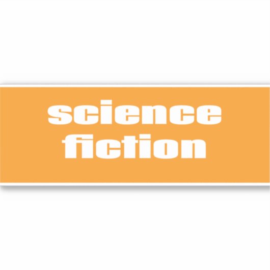 Science Fiction Aufkleber (Vorderseite)