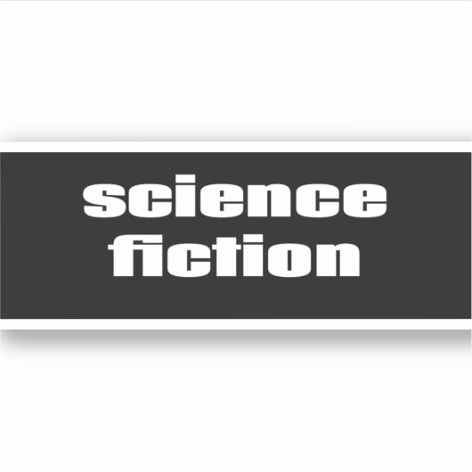 Science Fiction Aufkleber (Vorderseite)