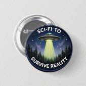 Science-Fiction Button (Vorne & Hinten)